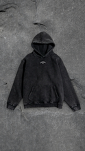 Load image into Gallery viewer, "CAMBERGANG" Black 3D Metallic Stone Washed / Distressed Hoodie