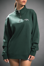 画像をギャラリービューアに読み込む, "CAMBERGANG" Alpine Green 3D Metallic Quarter Zip