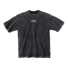Load image into Gallery viewer, "CAMBERGANG" Black 3D Metallic Stone Washed Tee