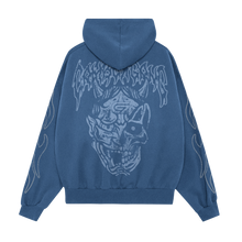 画像をギャラリービューアに読み込む, "ONI REAPER" Steel Blue Hoodie 1 of 1