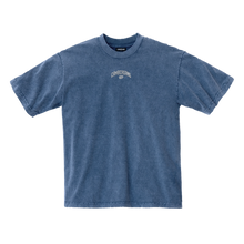 Load image into Gallery viewer, "CAMBERGANG" Denim 3D Metallic Garment Dyed Tee