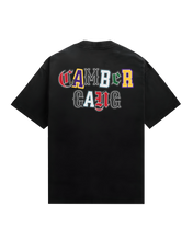 Load image into Gallery viewer, "VARSITY" BLACK PREMIUM HEAVYWEIGHT TEE