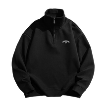 Load image into Gallery viewer, "CAMBERGANG" Black 3D Metallic Quarter Zip