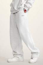 Load image into Gallery viewer, &quot;CAMBERGANG&quot; Light Heather Grey 3D Metallic Luxe Sweatpants
