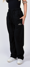 Load image into Gallery viewer, &quot;CAMBERGANG&quot; Black 3D Metallic Luxe Sweatpants

