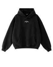 Load image into Gallery viewer, &quot;CAMBERGANG&quot; Black 3D Metallic Stone Washed / Distressed Hoodie

