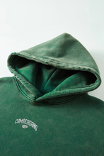 Load image into Gallery viewer, &quot;CAMBERGANG&quot; GREEN 3D Metallic Stone Washed / Distressed Hoodie

