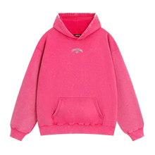 Load image into Gallery viewer, &quot;CAMBERGANG&quot; HOT PINK 3D Metallic Stone Washed / Distressed Hoodie
