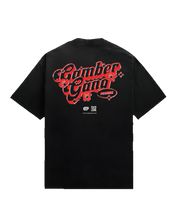 Load image into Gallery viewer, &quot;FLORAL CHROME&quot; BLACK PREMIUM HEAVYWEIGHT TEE

