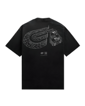 Load image into Gallery viewer, &quot;TANDEM&quot; BLACK PREMIUM HEAVYWEIGHT TEE
