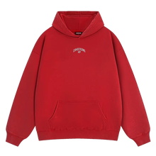 画像をギャラリービューアに読み込む, "CAMBERGANG" RED 3D Metallic Stone Washed/ Distressed Hoodie
